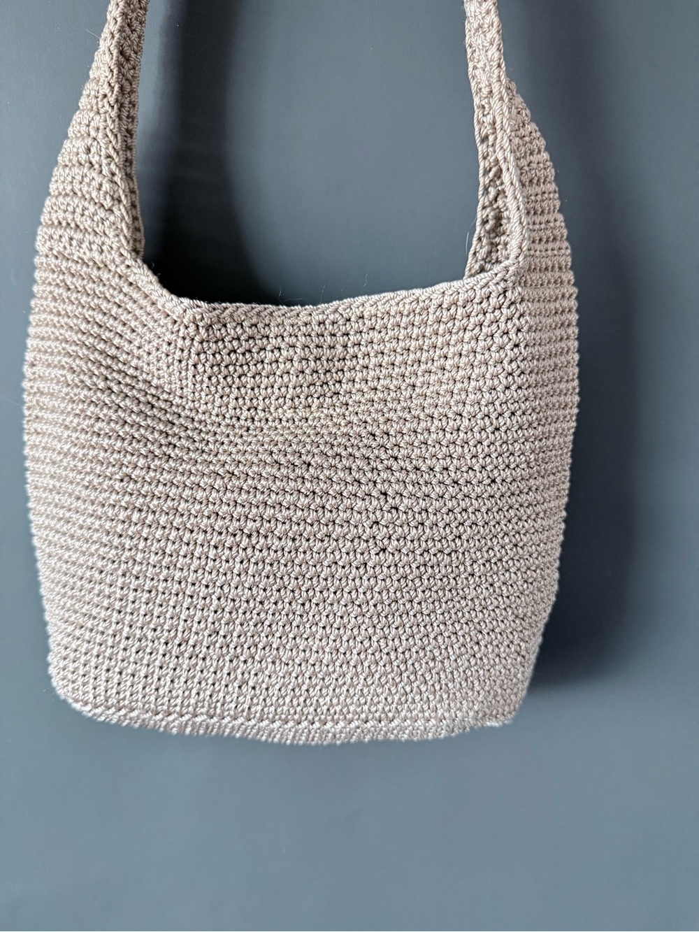 The SAK sandy beige Crochet Shoulder Bag
